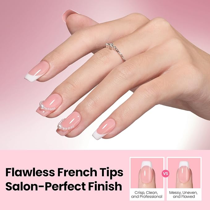 Beetles French Manicure Nail Art Stickers 30 Sheets French Tip Tool 3 Designs - Image 7