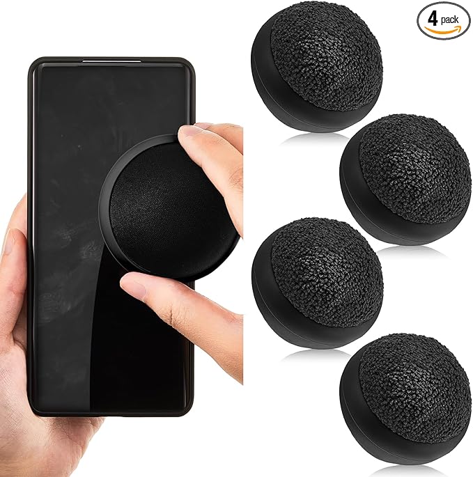 Suclain 4 Pack Touch Screen Cleaner Balls Phone Cleaning Ball Microfiber Touch by Suclain