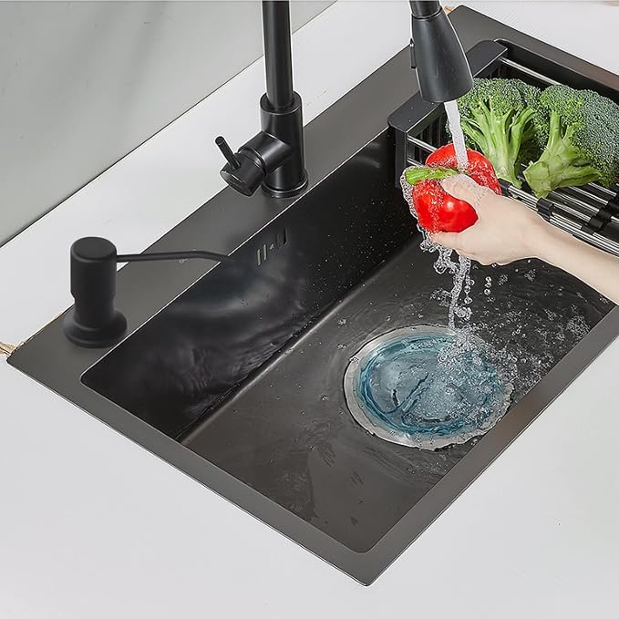 Soap Dispenser for Kitchen Sink and Extension Tube Kit, Stainless Steel - Image 8