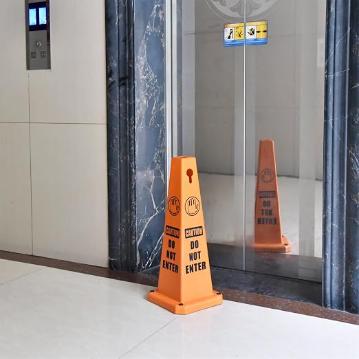 Plastic Traffic Cones, 4-Sided Message Cones, Road Safety Parking Cones - Image 8