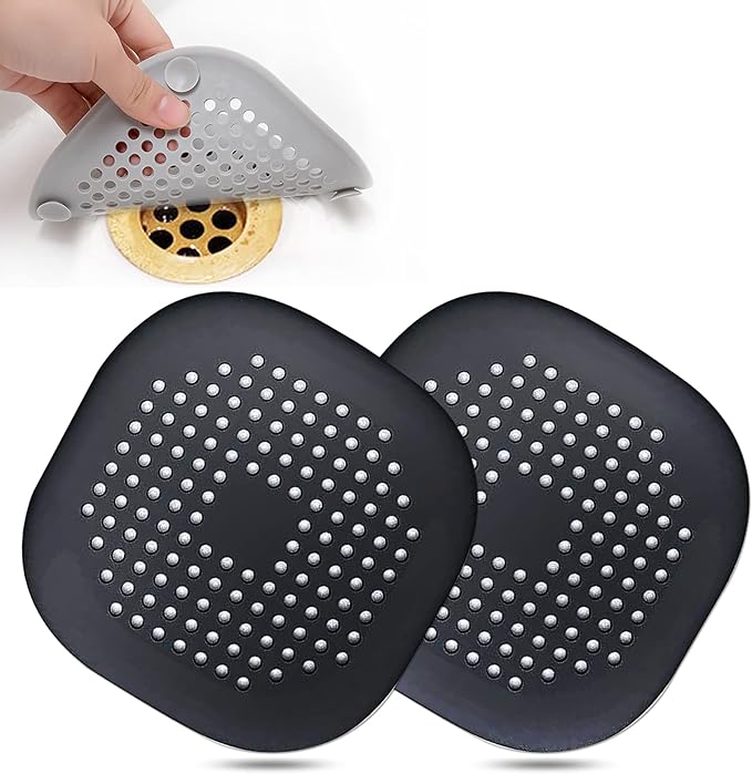 Hair Drain Catcher, Square Drain Cover by Bovinde