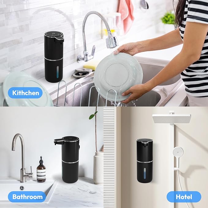 Automatic Soap Dispenser Touchless, Liquid Hand Soap Dispenser 12.8oz USB - Image 8