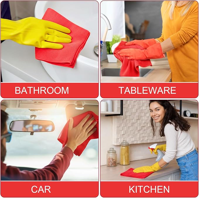 Nuenen 60 Pcs Microfiber Cleaning Cloths - Image 6