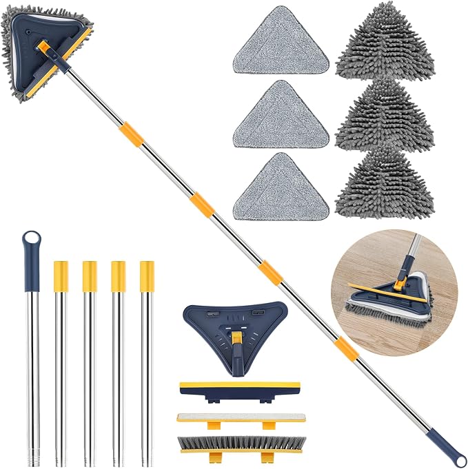 5 in 1 Wall Cleaner Mop, 78 Inch Base Board Cleaner Tool - Image 9