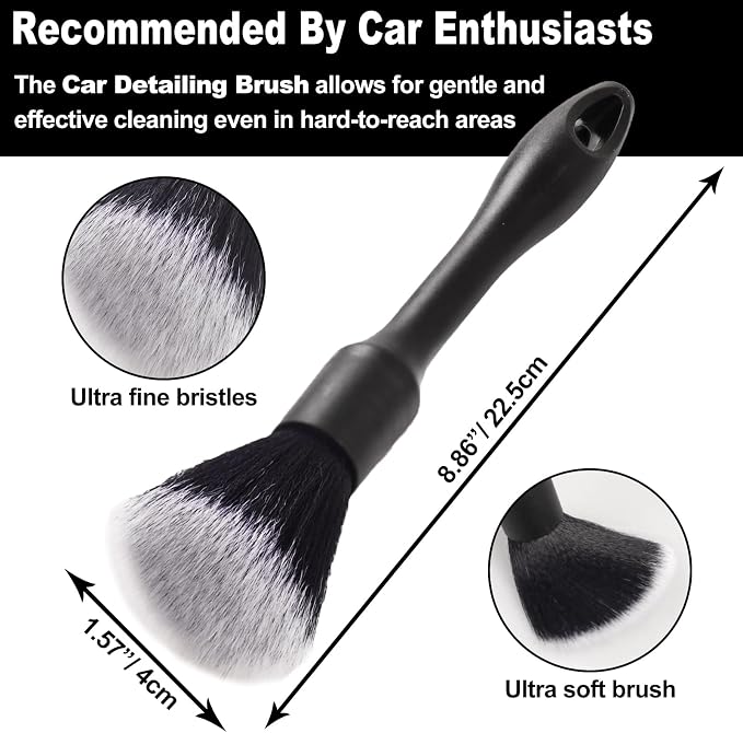 7Pcs Car Wheel Brush kit, Tire Brush, Wheel Cleaner Brush, Soft-bristled Rim - Image 5