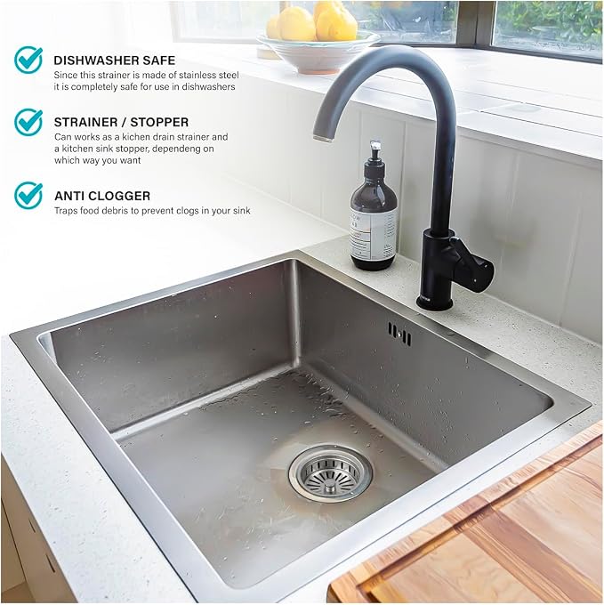Highcraft 97353 Kitchen Sink Basket Strainer Replacement - Image 6