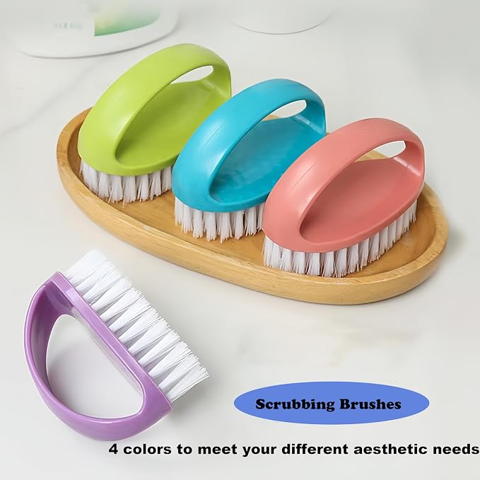 2 Pack Scrubbing Brushes for Cleaning, Heavy Duty Scrub Brush Nylon Stiff - Image 6