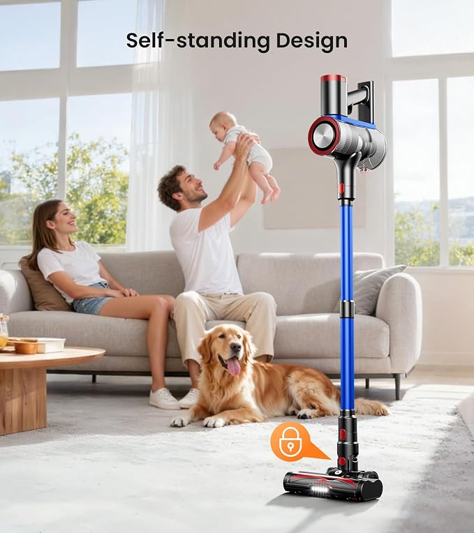 NADALY Cordless Vacuum Cleaner, 550W 45Kpa 65Mins Vacuum Cleaners - Image 3