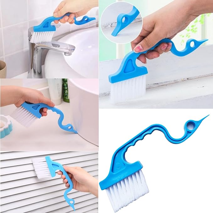 Broom and Dustpan Tweezers Tongs Cleaning Brushes Groove Gap Clean Tool Set 4 - Image 5