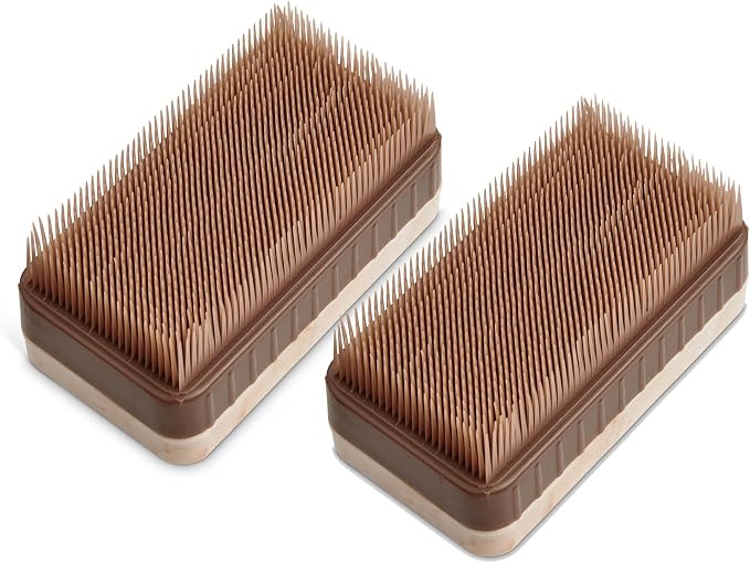 HIC Kitchen Potato Brush and Vegetable Scrubber, Dual-Textured Bristles by HIC
