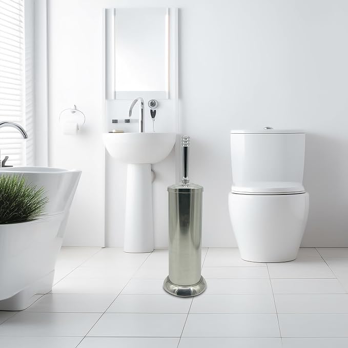 Silver Chrome Toilet Bowl Brush - Image 7