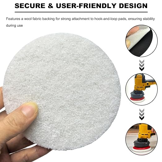20 PCS 4 Inch 2000 Grit Hoop and Loop Scrubber Scouring Pads Drill Scuffing - Image 3