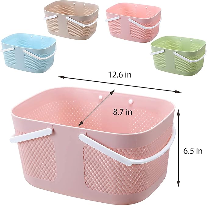 Shower Caddy Basket, Portable Large Capacity Thickened Plastic Organizer - Image 5