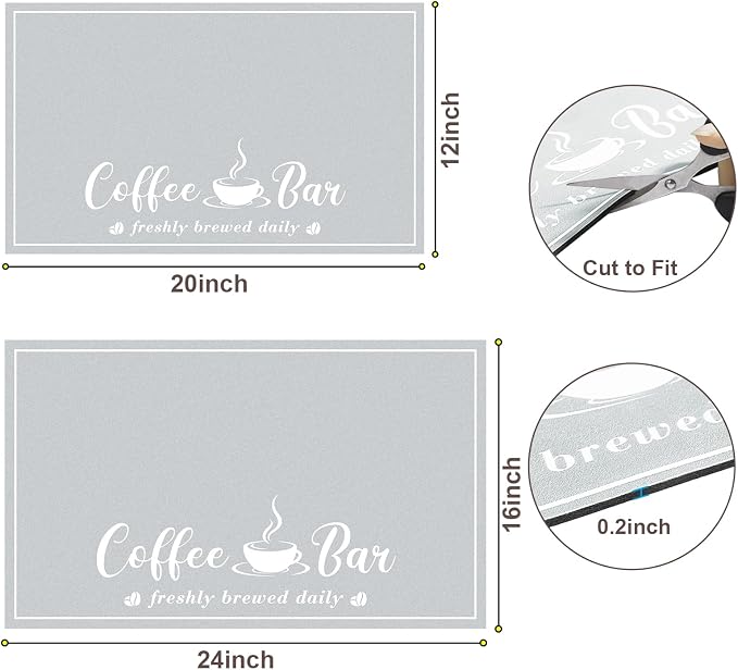 Absorbent Coffee Mat, Fashion Dish Drying Mat - Image 6