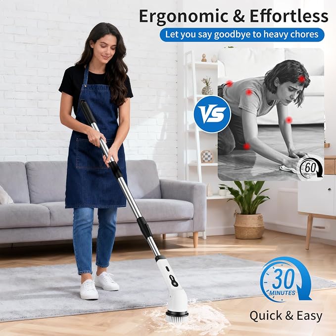 Electric Spin Scrubber, Ultimate Household Cleaning Brush - Image 6