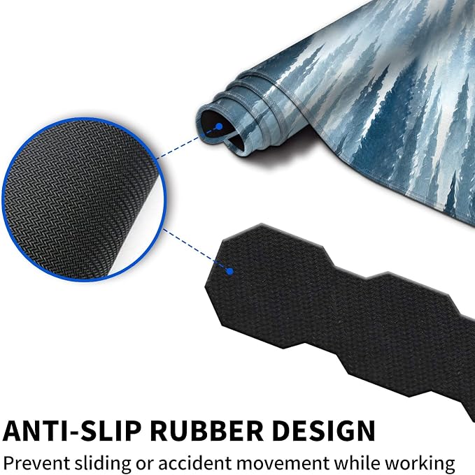 Large Gaming Mouse Pad + Keyboard Wrist Rest + Mouse Wrist Rest Support Set+ - Image 3