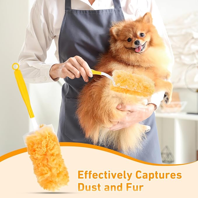 360° Duster Refills Kit for Swiffer Duster, 25 Pack & 1 Handle, Furniture and - Image 2