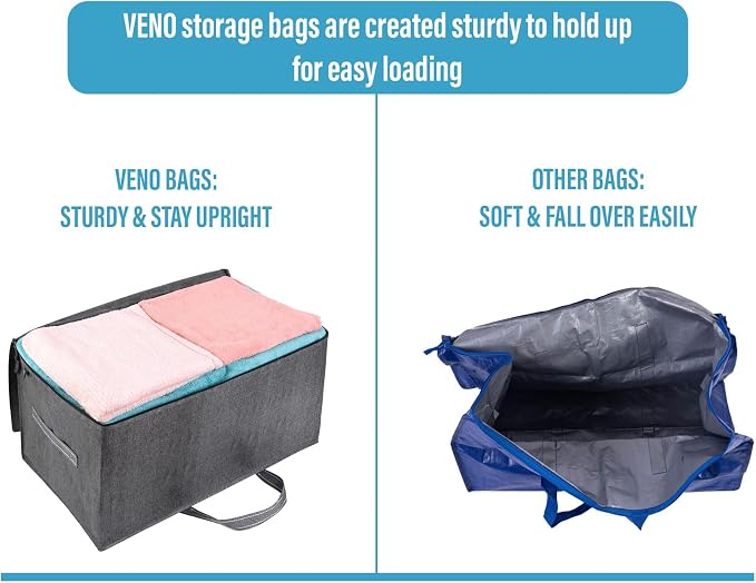 VENO 10 Pack Moving and Storage Bags, Heavy Duty, Alternative to Moving Boxes - Image 5