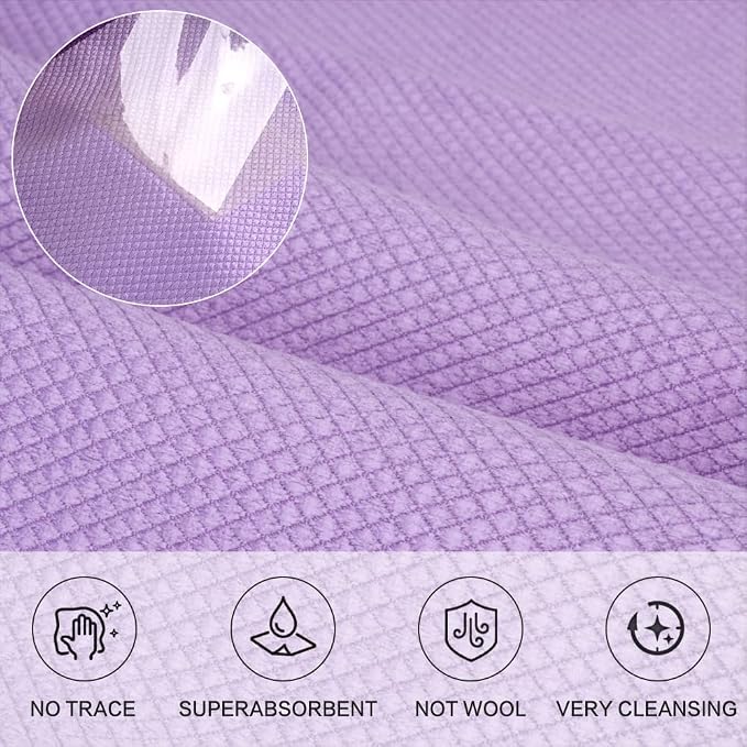 SINLAND Microfiber Glass Cleaning Cloth, Lint Free Cleaning Cloths - Image 2