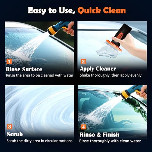 Glass Emulsion Cleaner Oil Film Cleaning Brush, Car Windshield Cleaner Tool - Image 6