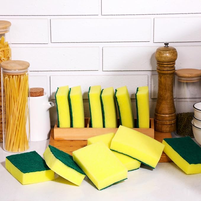 Tanlade 480 Pcs Bulk Kitchen Dishwashing Sponges Individually Wrapped Non - Image 5