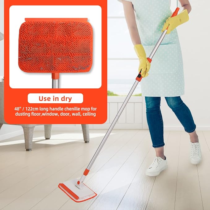 Qaestfy Wall & Baseboard Cleaner Mop Tool - Image 4