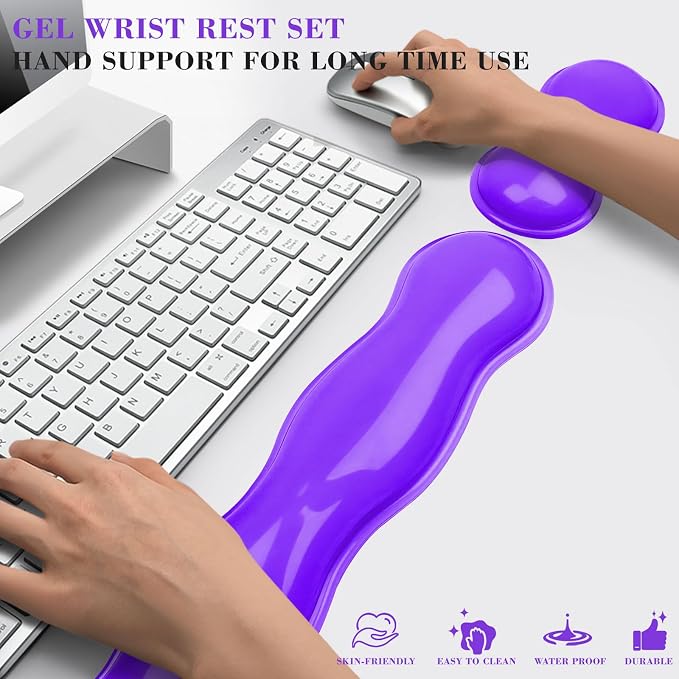 Gel Wrist Rest for Keyboard and Mouse, Wrist Rest for Keyboard, Mouse Wrist - Image 6