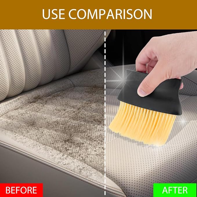 Auto Interior Dust Brush, Car Detailing Brush, Soft Bristles Auto Exterior - Image 6