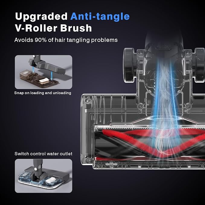 Wet Dry Vacuum Cleaner, 3-in-1 Cordless Vacuum and Mop Combo，45Mins Runtime - Image 6