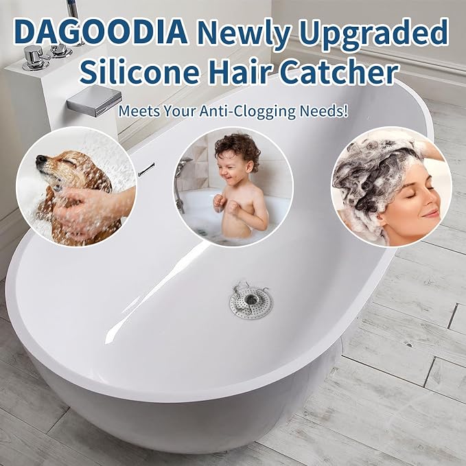 Bathtub Drain Hair Catcher, Tub Shower Drain Hair Trap/Strainer - Image 3
