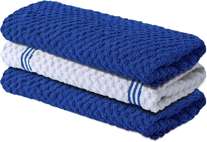 Infinitee Xclusives Premium Kitchen Towels – Pack of 3, 100% Cotton |15 x 25| by InfiniteeXclusives