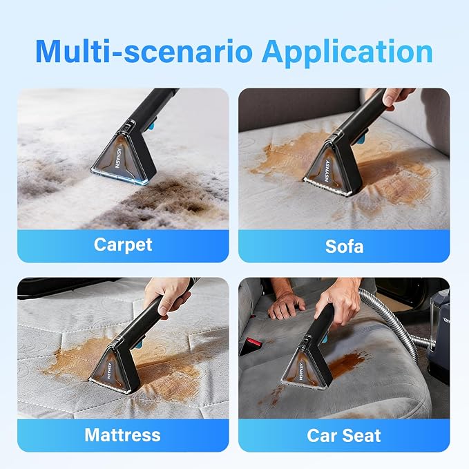 Portable Carpet & Upholstery Spot Cleaner, Compact Strong-Suction Machine - Image 5