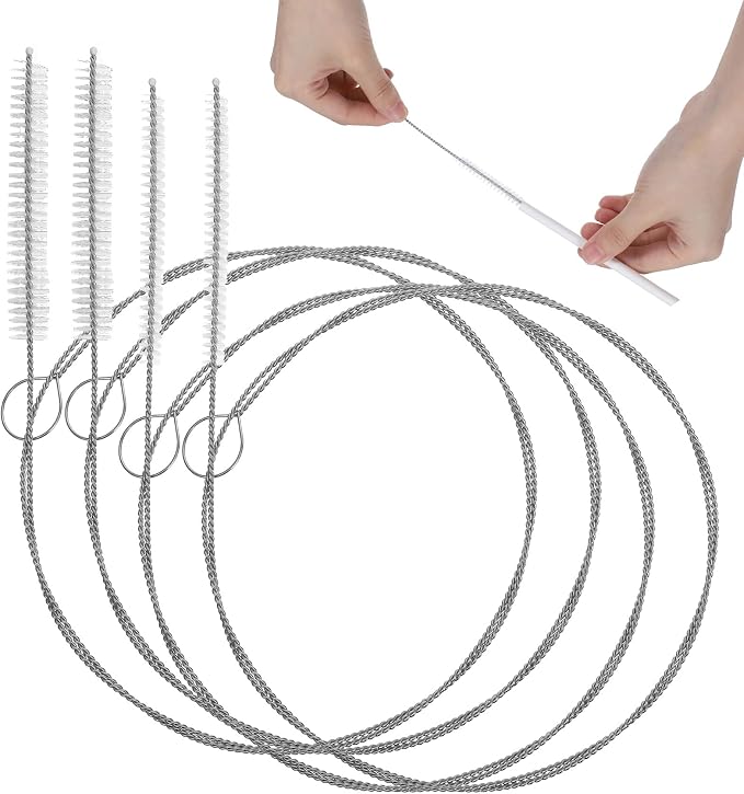 4 Pcs Straw Cleaner Brush Extra Long, 39.4 Inches Wire Tube Brushes by Unknown