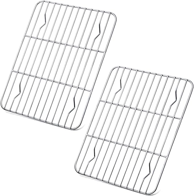 P&P CHEF Cooling Baking Rack Pack of 2, Stainless Steel Cooling Racks by PPCHEF