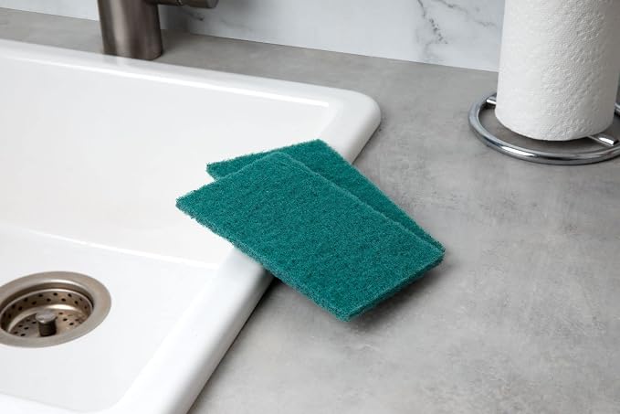 50-Pack Heavy Duty Green Scouring Pads 4x6 Inch | Reusable Non-Scratch Scrub - Image 6