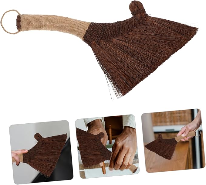 ABOOFAN Mini Desktop Broom Soft Bristle Hand Whisk Broom - Image 9