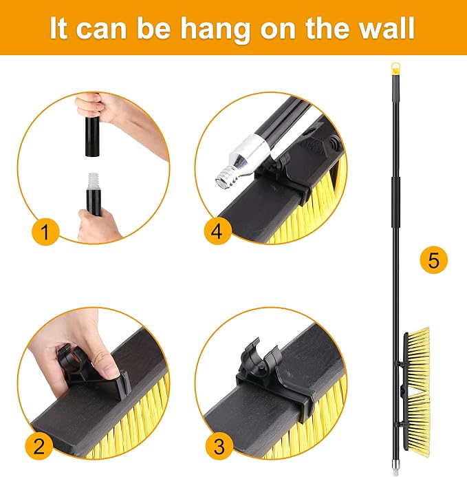 18 Inches Push Broom Outdoor- Heavy Duty Broom - Image 5