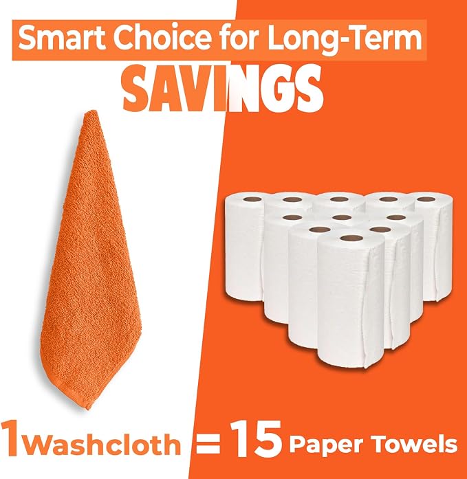 DAN RIVER 24 Pack Wash Cloths for Showering - Image 6