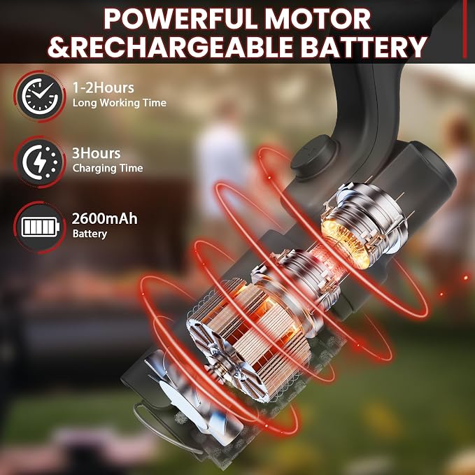 Electric Grill Brush, Cordless Electric BBQ Grill Cleaner - Image 2
