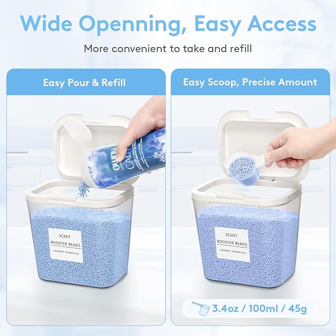 Lifewit 4+1 Laundry Pods Container & Dryer Sheet Holder, Large Powder Detergent - Image 3