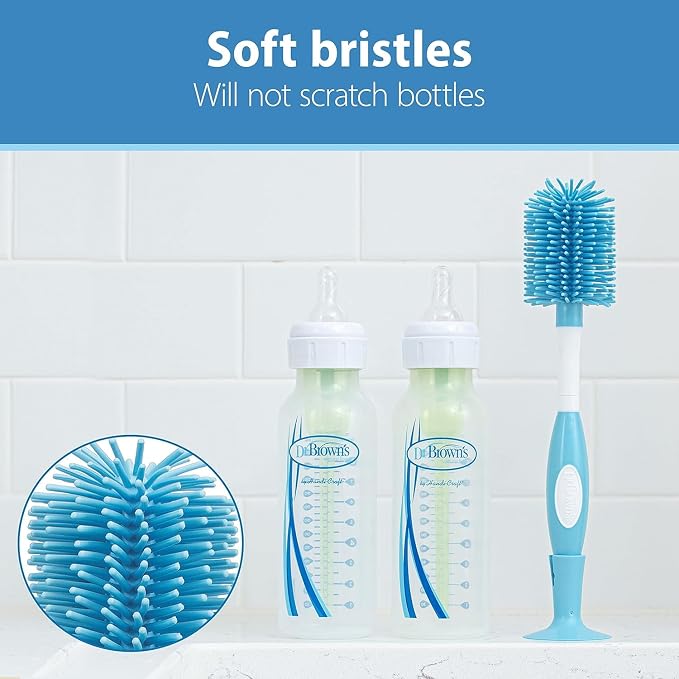 Dr. Brown's Soft Touch No Scratch Baby Bottle Cleaning Brush Nipple Cleaner - Image 3