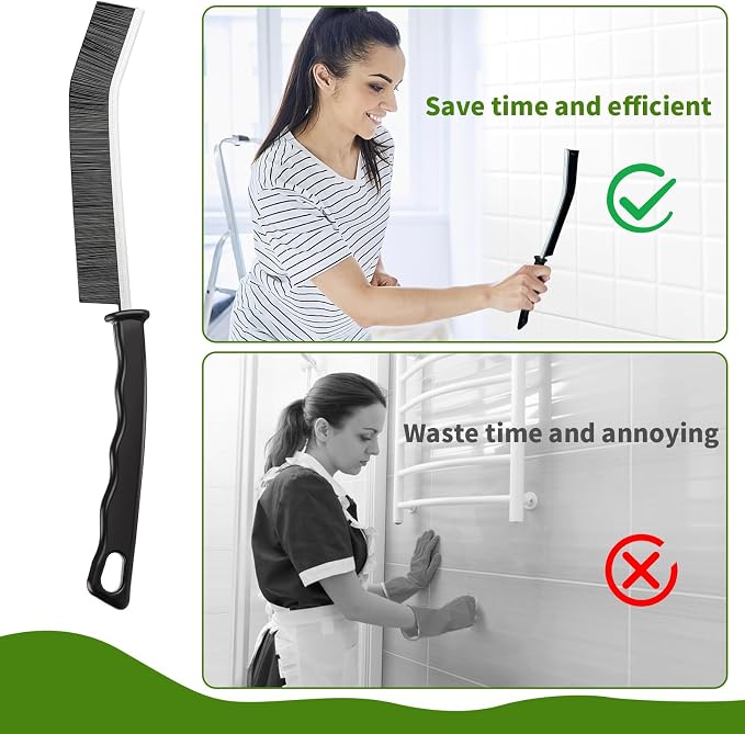 Crevice Cleaning Brush, Bathroom Gap Brush, Grout Brush, Hard Bristle Cleaning - Image 7