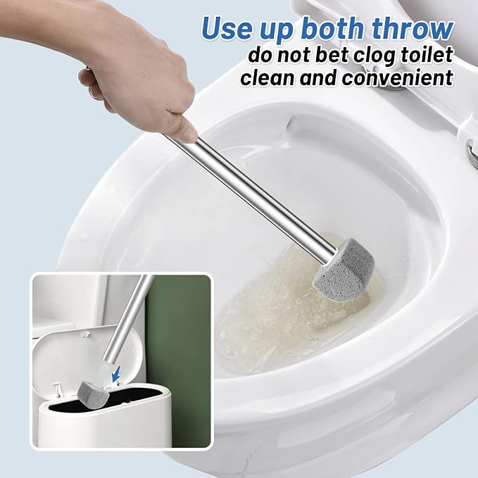 Pumice Stone Toilet Bowl Cleaner Toilet Deep Cleaning, Bathroom Cleaner Brush - Image 5