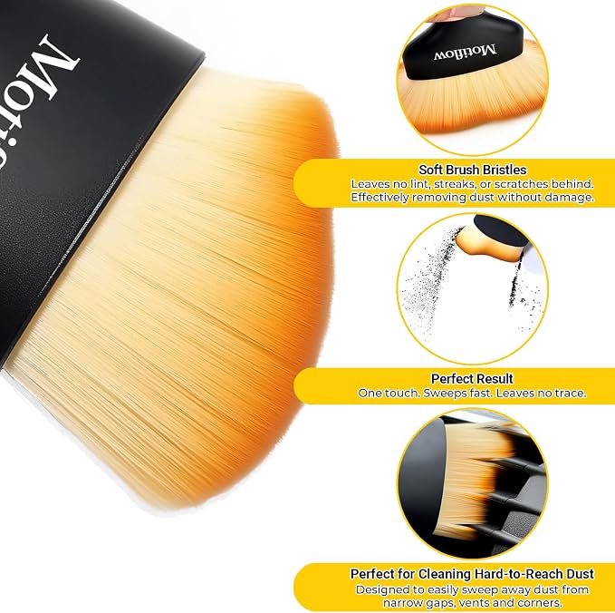 2 PCS Car Interior Detailing Brush, Car Detailing Supplies Soft Bristle - Image 5