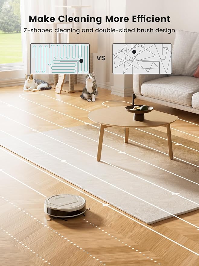 Lefant M210 Pro Robot Vacuum, Strong 2200Pa Suction, 120 Min Runtime, Super - Image 4