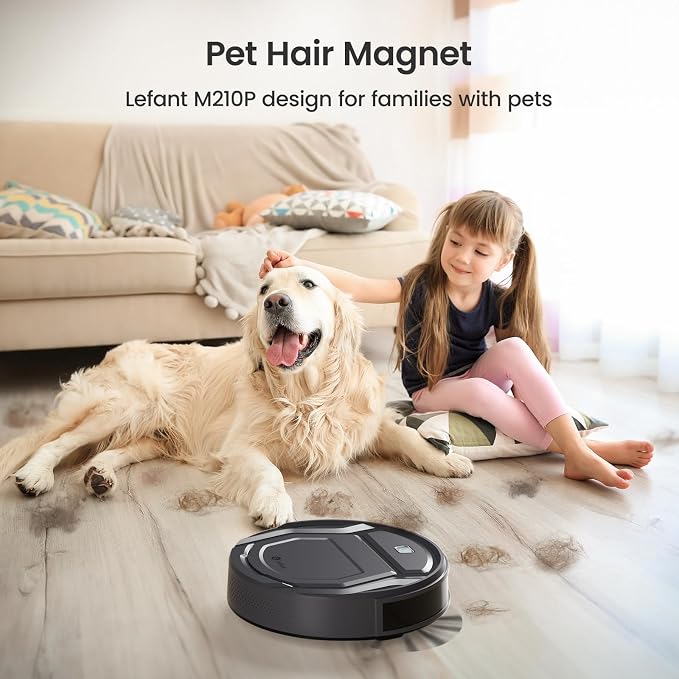 Lefant M210P Robot Vacuum, Powerful Suction, Ultra-Slim, 120 Mins Runtime - Image 2