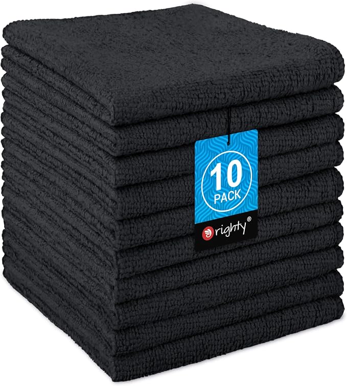 Orighty Washcloths Towels Set 10 Pack, Highly Absorbent and Soft Feel by AllRightinOrighty