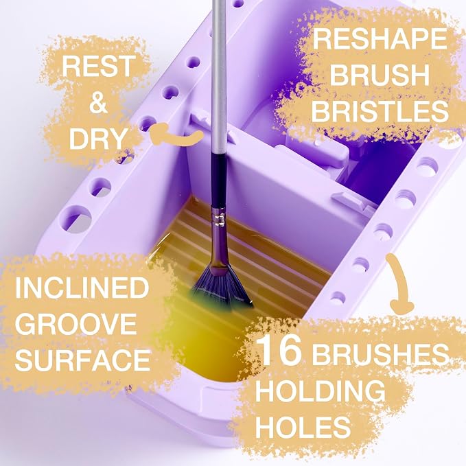 SEVENY Paint Brush Cleaner, Paint Brush Holder and Organizers - Image 2