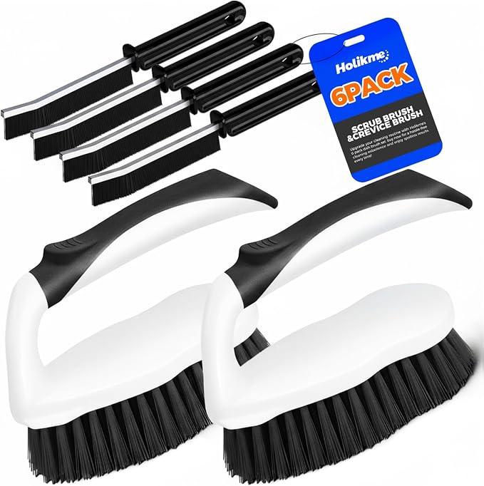Scrub Brush - 6 Pack, Scrub Brushes by Holikme