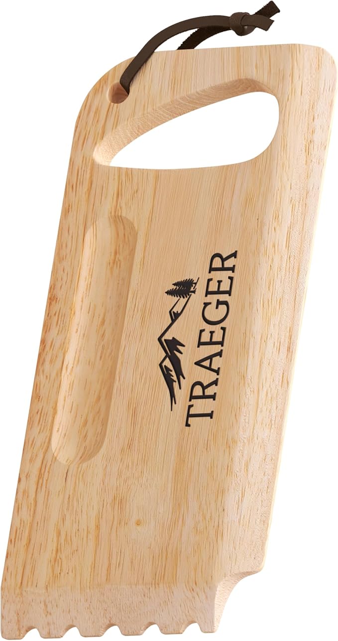 Traeger Grills BAC454 Wooden Grill Scraper – Solid Hardwood Grill Grate Cleaner by TraegerPelletGrills